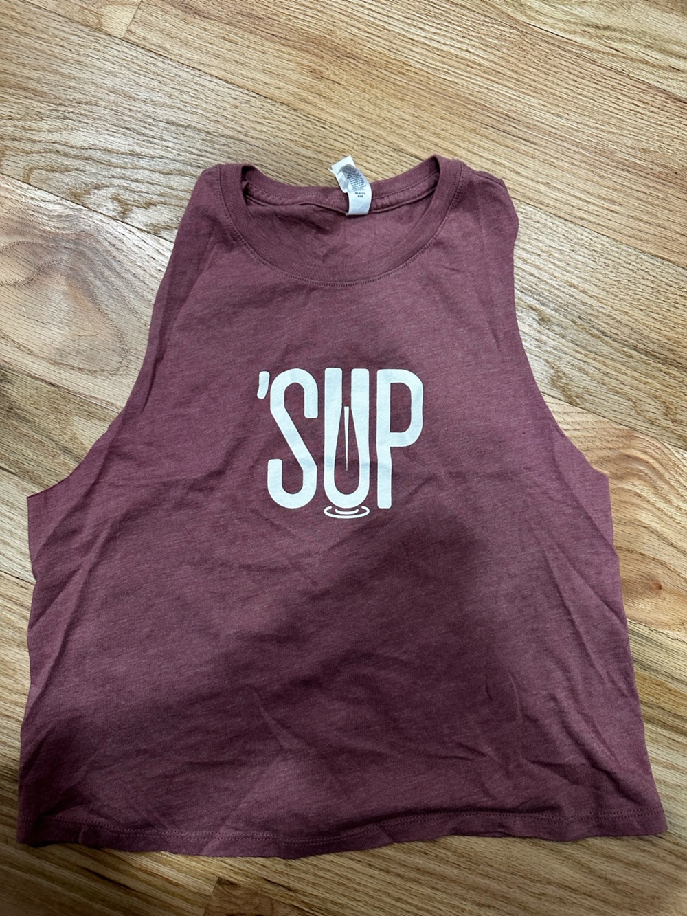 Workout tank muscle tee 'SUP' from Austin Paddleboarding place